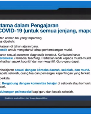 Tujuh Prinsip Utama dalam Pengajaran pada Masa Pandemi Covid-19