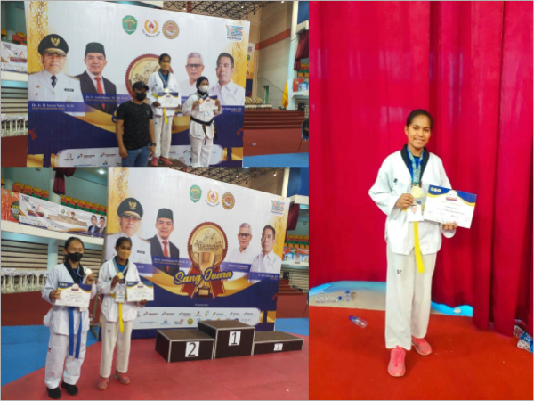 Juara 1 Putri Kelas 59 Kg Pada Kejuaraan Taekwondo Se-Kalimantan